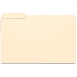 Business Source 1/3 Tab Cut Legal Recycled Top Tab File Folder