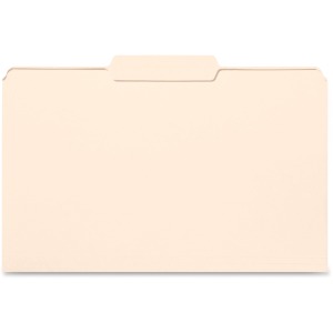 Business Source 1/3 Tab Cut Legal Recycled Top Tab File Folder