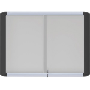 Mastervision Sliding Door Enclosed Porcelain Board