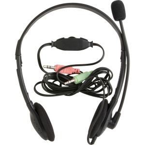 Compucessory Lightweight Stereo Headphones with Mic