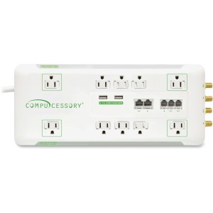 Compucessory Slim 10-Outlet Surge Protector