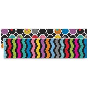 Carson Dellosa Education Colorful Chalkboard Straight Borders