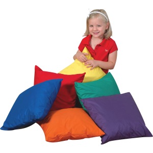 Children's Factory Foam-filled Square Floor Pillow