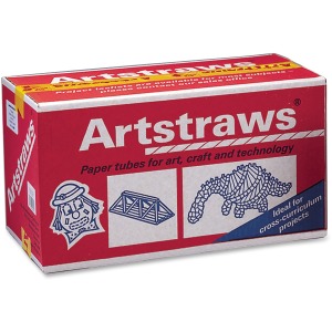 Artstraws Paper Tubes, Thin, White, 4mm, 1800 Count