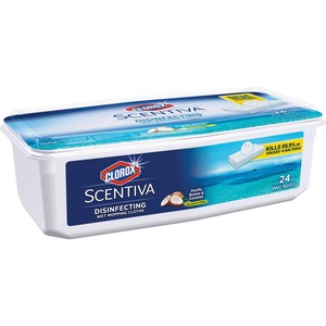 Clorox Scentiva Disinfecting Wet Mopping Cloth Refills - Coconut & Water Lily