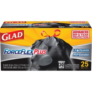 Glad ForceFlexPlus Large Drawstring Trash Bags