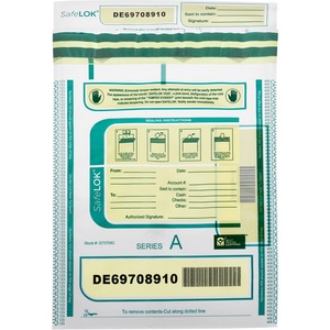 ControlTek SafeLOK Tamper-Evident Deposit Bags