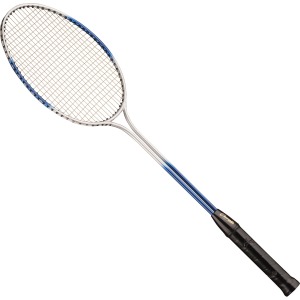 Tempered Steel Twin Shaft Badminton Racket,blue