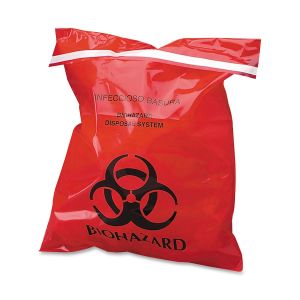 CareTek Stick-On Biohazard Infectious Waste Bags