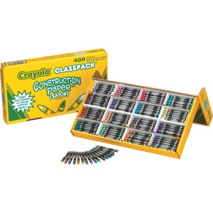 Crayola 16-Color Construction Paper Crayon Classpack