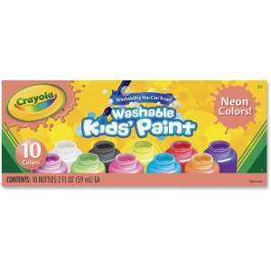 Crayola 10-color Neon Washable Kids Paint