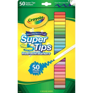 Crayola Super Tips 50-count Washable Markers