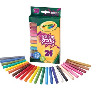 Crayola 24 Color Sticks Woodless Colored Pencils