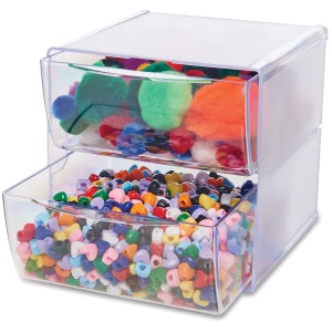 Deflecto Stackable Cube Organizer