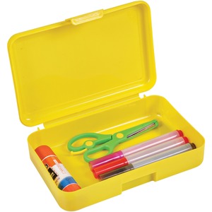 Deflecto Antimicrobial Pencil Box Yellow