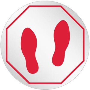 Deflecto StandSafe Personal Spacing Disks-Footprints