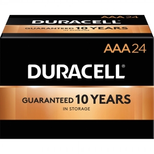 Duracell Coppertop Alkaline AAA Battery Boxes of 24