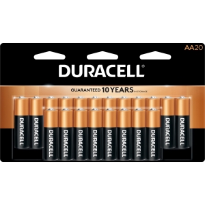 Duracell Coppertop Alkaline AA Battery 20-Packs