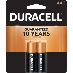 Duracell Coppertop Alkaline AA Battery 2-Packs