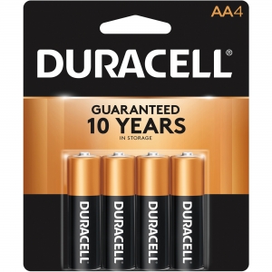 Duracell Coppertop Alkaline AA Battery 4-Packs