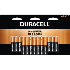Duracell Coppertop Alkaline AAA Battery 20-Packs