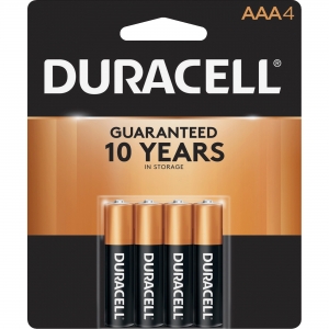 Duracell Coppertop Alkaline AAA Battery 4-Packs