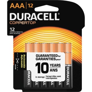 Duracell Coppertop Alkaline AAA Batteries