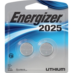 Energizer 2025 Lithium Coin Battery, 2 Pack
