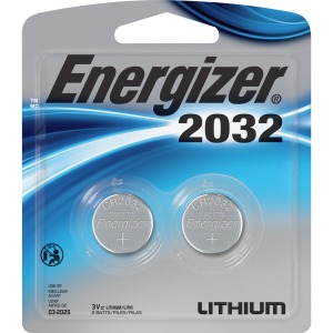 Energizer 2032 Lithium Coin Battery, 2 Pack