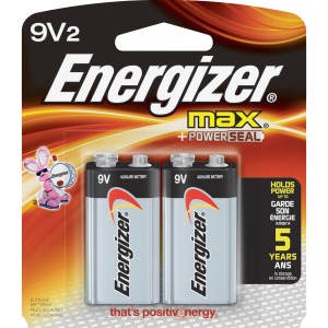 Energizer 9-Volt MAX Alkaline Batteries