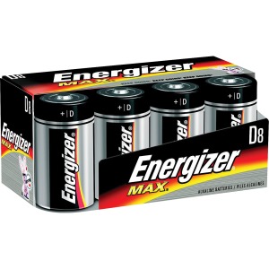 Energizer MAX Alkaline D Battery 8-Packs