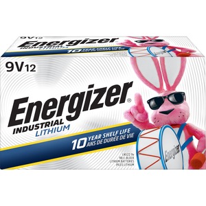 Energizer Industrial 9-volt Lithium Batteries