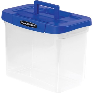 Bankers Box® Heavy Duty Portable Plastic File Box