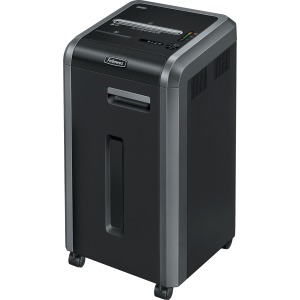 Fellowes® 225Ci Paper Shredder | 100% Jam Proof, 22-Sheet, Cross-Cut Security, Commercial Grade | 3825001 Model, Black