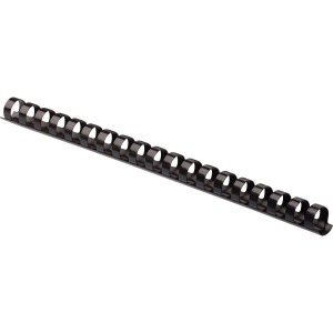 Fellowes Plastic Binding Combs - Black, 1/2" Diameter