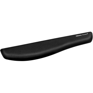 Fellowes PlushTouch Wrist Rest with FoamFusion Technology - Black