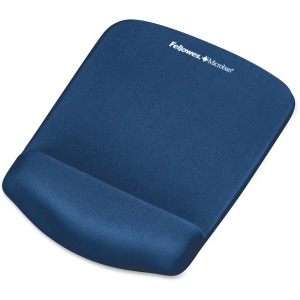 Fellowes PlushTouch™ Mouse Pad Wrist Rest with Microban® - Blue