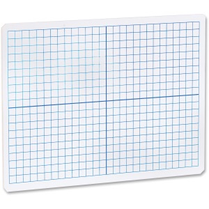 Flipside Grid Side/Plain Side Dry Erase Lap Board