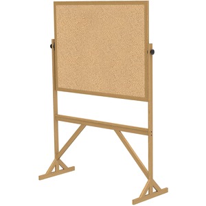 Ghent Reversible Cork Bulletin Board with Wood Frame