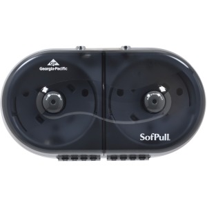 Sofpull 2-Roll Side-By-Side Centerpull Mini Toilet Paper Dispenser by GP Pro