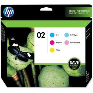 HP 02 5-pack Cyan/Magenta/Yellow/Lt Cyan/Lt Magenta Original Inks