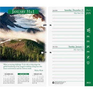 House of Doolittle Earthscapes 17-Base Desk Calendar Refill