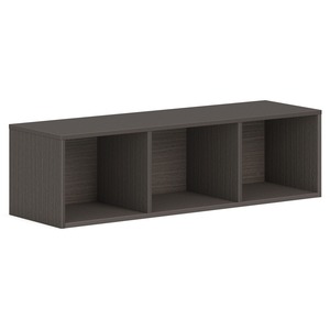 HON Mod Wall Mounted Storage | Open | 48"W | Slate Teak Finish