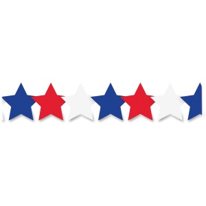 Hygloss Patriotic Stars Border Strips