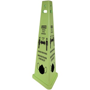 Impact TriVu Social Distancing 3 Sided Safety Cone