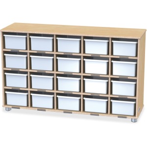 Jonti-Craft TrueModern 20-Cubbie Bins Storage