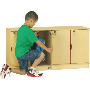 Jonti-Craft Single Stack 4-Section Student Lockers