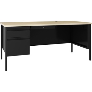 Lorell Fortress Series Left-pedestal Desk