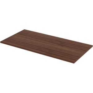 Lorell Quadro Straight Edge Walnut Tabletop