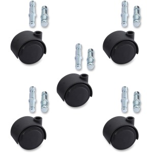 Lorell Premium Dual Soft Wheel Casters Set